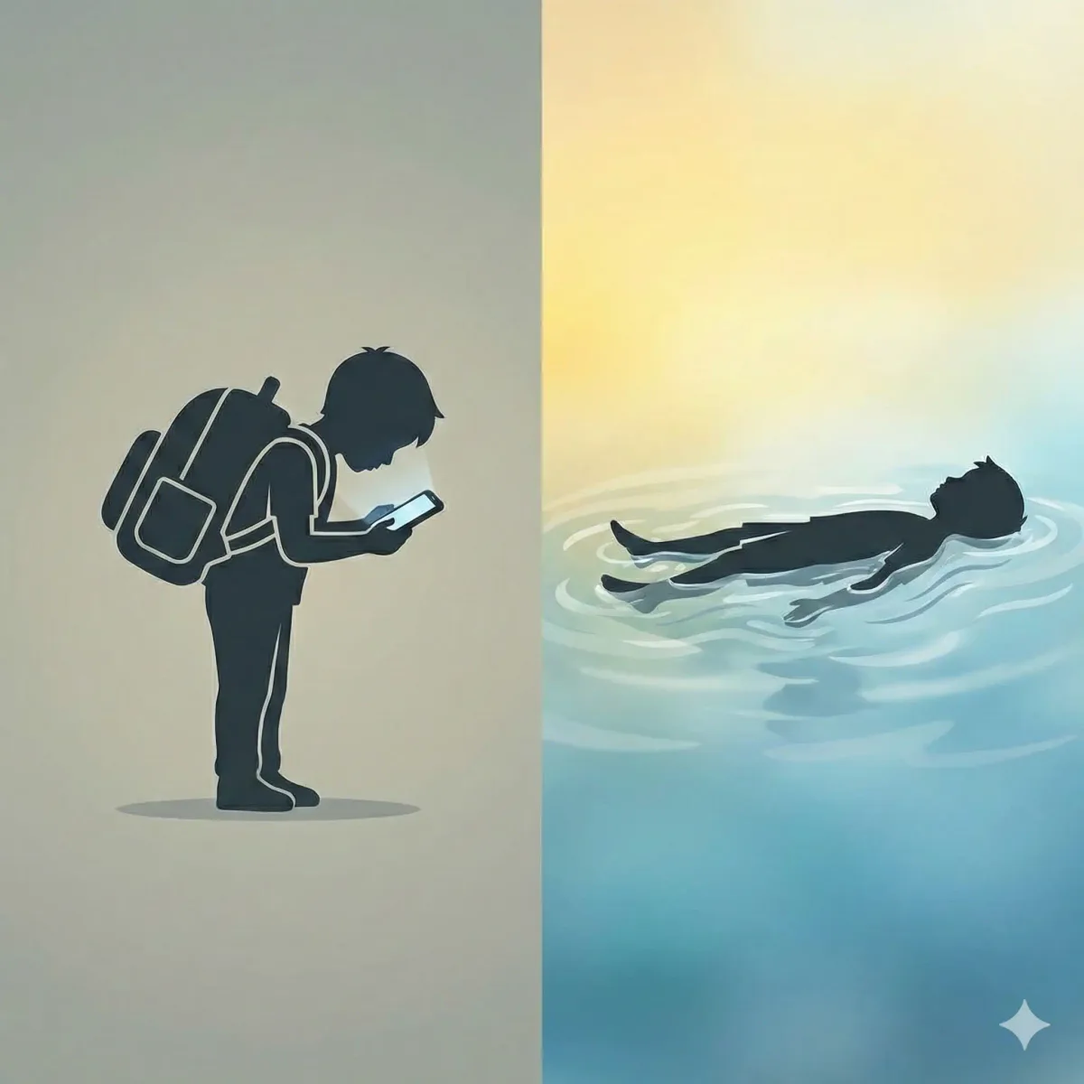 Lupta cu ghiozdanul greu: 
Cum înotul corectează postura copilului școlar și previne „Tech-Neck”
